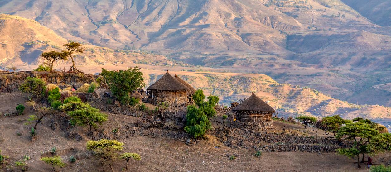 Landscape with huts, Source: iStock